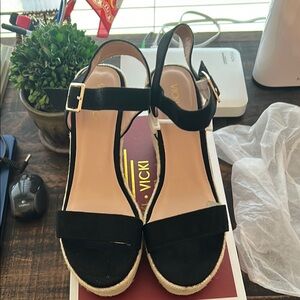 Black Espadrilles with Classic Design